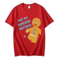 Shrek Gingy Not My Gumdrop Buttons Funny Meme T Shirt Unisex Women Casual Fashion Tshirts High Quality Cotton Oversized Tshirt 4XL