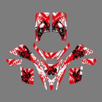 Motorcycle Full Sticker For Yamaha YFS 200 BLASTER 200 1988-2006 Fairing Graphics Background Decal Stickers Kit Customize