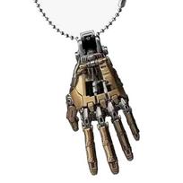 Madingas mechaninis bioninis rankos pakabukas su grandinėle vyrams ir moterims, kūrybingi judantys pirštų sąnariai, roboto rankos karoliai, papuošalai