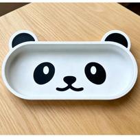 1Pc Panda Shaped Decorative Vanity Tray, Adorable Face Design Storage Dish, Perfect for Holding Keys Eyeglasses