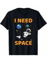 Astronaut Rocket Interstellar Launch Ship Space Alien Ufo T-Shirt1 S įvairiaspalvis