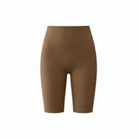 Spring T-line high-waisted yoga shorts nude tightness hip lift peach fitness quick-drying sports five-point yoga pants S kakavos spalvos