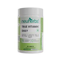 Neuherbs True Vitamin Daily Multivitamin Tablets for Men and Women Nutrient Blend Boosts Energy Stamina and Immunity