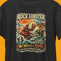 Rock Lobster T-Shirt / Retro B-52 Cool Vintage Alternative Indie Punk Rock Tee XL