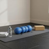 Wavy Foam Roller Deep Tissue Massage Expanded Polypropylene Lightweight Stretching