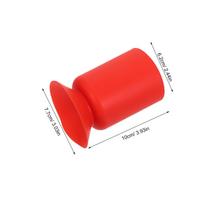 Silicone Suction Cup Pen Holder Brush Organizer Makeup Stand Desktop Vanity Bathroom Counter Storage Container Portable raudona