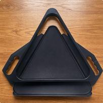 Billiard Ball Rack and Tray Set Quick Storage Collector 2in1 Design for Bar Black