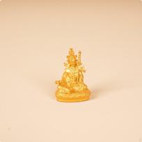 Miniature Golden Buddha Statue Palm Size Small Portable Buddhist Figurine Feng Shui PocketSized