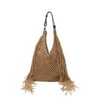 Vasarinė pintinė rankinė - Nišinė tote rankinė - Didelės talpos rankinė po pažastu One Size chaki