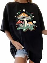 Summer Clothing Y2K MTV Wounisex's Graphic T-Shirt Soft Casual Version Retro Machine Washable Spring And SummerWW S įvairiaspalvis