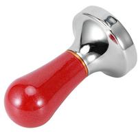 Flat Powder Pressed Hammer 57mm Coffee Machine Accessory Coffee Tools Coffee Tamper  Coffee Bar raudona