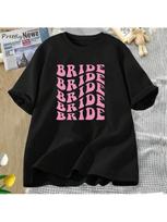 Retro Bride Bridesmaid T-Shirts Wounisex Female Bridal Party Bachelorette Theme Party Tee Shirt Wedding Boho Bride Graphic Tshirt S įvairiaspalvis