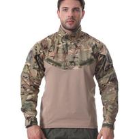 Men's Camouflage Frog Suit: Long Sleeve Stand Collar Multi-Pocket Tactical Shirt for Outdoor Training xl spalva