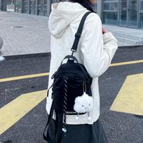 Sex high-end mini messenger bag backpack new casual personality lightweight men's and women's sports shoulder bag juoda
