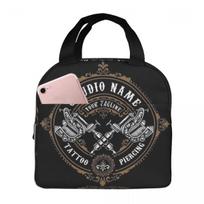 Custom Bib Tattoo Artist Tattooists Insulated Lunch Bag for Women Kids Portable Food Boxes Thermal Lunch Box Tote One Size