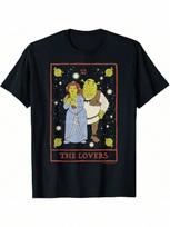 Shreks And Fiona Lovers Tarot Card Standing T-Shirt S įvairiaspalvis