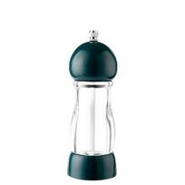 Manual Pepper Grinder Adjustable Coarseness Handheld Pepper Mill with Transparent Body and Durable Grinding Mechanism for Kitchen Use One Size žalia