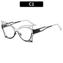 Ladies glasses, personalized fashion color matching metal butterfly glasses frame