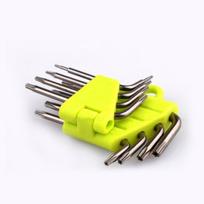 8 viename šešiakampio atsuktuvo veržliarakčio antgalių rinkinys T5-T20 veržliarakčių įrankių rinkinys CR-V Star Key Wrench Torx atsuktuvo rinkinys su nešiojamuoju laikikliu T1