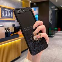Samsung Z Flip6 Starry Sky Glitter Stand Hard Case, Z Flip4/Flip7 Compatible Flip5 juoda