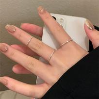 Minimalist style, thin ring, light luxury design, index finger ring, personalized set, ring tide.