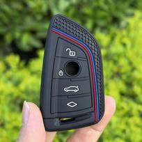 Silikoninis nuotolinio valdymo automobilio rakto dėklas raktų pakabukas raktų dėklas BMW X1 X3 X4 X5 X6 1 2 3 5 7 serijoms G20 G02 G05 G31 G23 F34 F15 F40 IX3