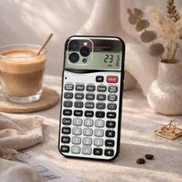 F-Funny C-Calculator P-Pattern Phone Case For iPhone17,16,15,14,13,12Plus,Pro Max,XS,5G Soft Silicone Black Cover iPhone15pro