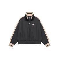 (WMNS) New Balance Half Zip Sweatshirt Asia Sizing 'Black Beige' Women's AWT23561-PHM L
