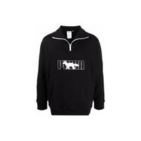 PUMA x Maison Kitsun Half Zip Sweater 'Black White' Men's 532322-01 S