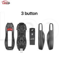Leo For Porsche keyless go key shell 3-4-5button for Panamera Carman Macan Bobst Cayenne 911 970 981 991 996 92A 2018-Mujer
