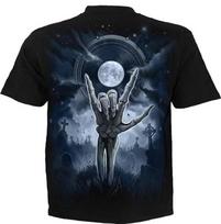 Spiral - GRIM ROCKER (Unisex Black Short Sleeve T-Shirts) Medium 2XL