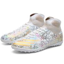 Football Shoes Men'S Breathable Mandarin Duck Fission High-Top Short Nails Broken Nails Football Shoes Grass Large Size Training 32