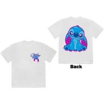Disney Unisex T-Shirt: Stitch Spray Paint (White) (Back Print) (X-Large) M