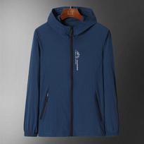 Men Summer Ice Silk Sun Protection Clothing  Breathable Anti-UV Outdoor Fishing Sun Protection Clothing M mėlyna