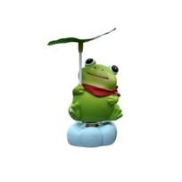 Car Ornaments Cute Rotating Frog Resin Dashboard Figurine Stress Relief Decoration with Strong Sticky