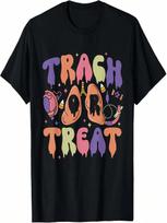 Retro Nurse Respiratory Therapist Halloween Trach Or Treat T-Shirt S įvairiaspalvis