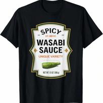 Spicy Wasabi Sauce Halloween Costume Couple Condiments T-Shirt,Comfortable Pure Cotton S įvairiaspalvis