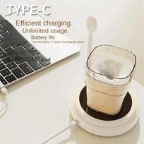 Practical-Rechargeable Magnetic Milk Shaker Electric Coffee Blender Baby Milk Shaker Smart Wine Decanter dangaus mėlyna spalva