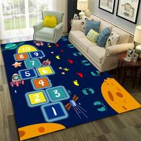 2025 Funny Hopscotch Child Digital Games Boy Girls Carpet Rug for Home Living Room Bedroom Sofa Doormat Decor,Non-slip Floor Mat 40x60cm