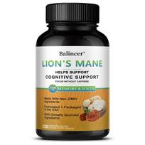 Lion'S Mane Extract Dietary Supplement, With Chaga Maitake Extract, 120 Capsules Per Bottle 120 Capsules