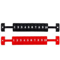 2pcs Easy To Read Foosball Counter Universal Scoreboard Score Keepers  For Tables Foosball juoda/raudona