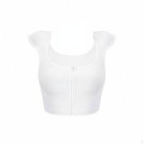Padded Shoulder Binder vest Creates masculine contouring Shape Flattening Pullover Design