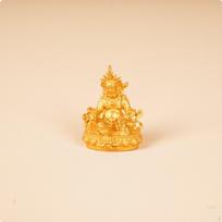 Miniature Golden Buddha Statue Palm Size Small Portable Buddhist Figurine Feng Shui PocketSized