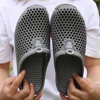 Women Slippers EVA Baotou Hole Sandals Flip Flops Men's Casual Sandals Couples Shoes Bathroom Slides Beach Sandals Men's Shoes 36