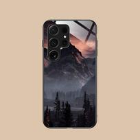 Kalnų miško mobiliojo telefono dėklas, skirtas Samsung Galaxy A56 55 54 53 52 51 36 35 34 23 16 15 5G, stiklinis, spalvingas, dangtelis, prabangus Galaxy A16