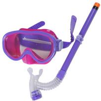 Waterproof Kids Swimming Goggles Anti-fog Kids Snorkeling Goggles Kid Snorkel Set  Children/Kids violetinė