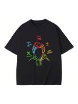 Math Journey Sheerios T-Shirt Casual Short Sleeve Wounisex's T-Shirt Vintage Hip Hop T-Shirt Streetwear Wounisex Clothing Aesthetic S įvairiaspalvis
