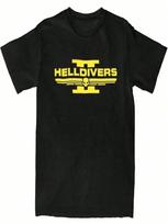 Helldivers 2 Game Fans For unisex Wounisex T Shirt Game Enthusiast Fashionable Casual Summer Round Neck Short Sleeve unisex Tee Tops S įvairiaspalvis