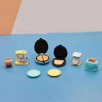 1set Electric Oven for barbies blyth Kitchen Furniture Decration 1/6 Scale Dollhouse Miniature Food Mini Bread Maker