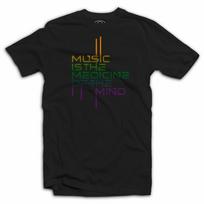 Music is the Medicine of the Mind T Shirt - Acid House Music Rave EDM XL